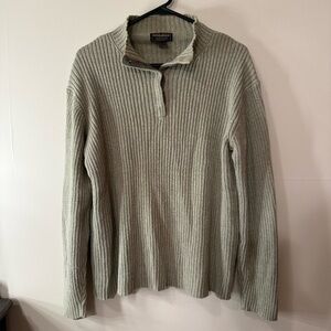 Woolrich Green Zip Up Sweater